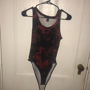 Red Dragon bodysuit